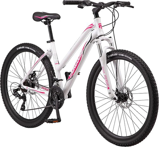 Mongoose Switchback Comp Expert Sport Trail Mountain Bike for Adult Men Women, 16/18/21-Speed Options, 27.5-Inch Wheels, Disc Brakes, Small Medium or Large Aluminum Frames, Hardtail Bicycles