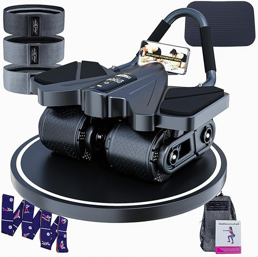 2025 First Ever Calorie Counting Ab Roller High-Performance Abdominal Exercise Machine with Automatic Rebound