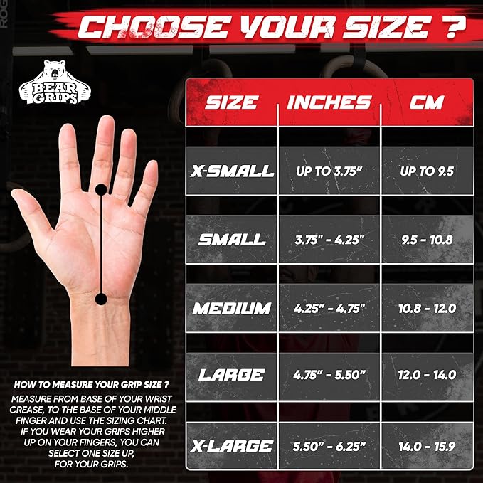 Bear Grips Two Hole Hand Grips, Three Hole Pull Up Grips, No Hole Wrist Grips, WOD Grips for Men and Women. Carbon Fiber Hands Grips, Titanium Hand Grips for Weight Lifting, Speed Pull Up Gloves Grip