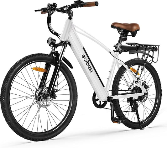 Core Electric Bike for Adults - Peak 1000W/1200W Brushless Motor Ebike, 468&500Wh Removable Built in Battery 26&27.5X2.1 Tire Step Over Bicycle with 7 Speed, Commute E Bikes
