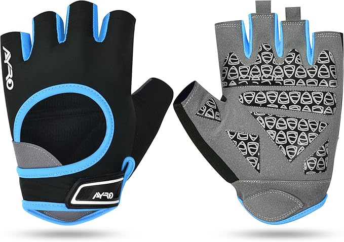 AYRO Breathable Weight Lifting Gym Workout Gloves with Extra Grip for Men & Women, Exercise Gloves with Full Palm Protection, Removal with Durable Closure, for Weightlifting