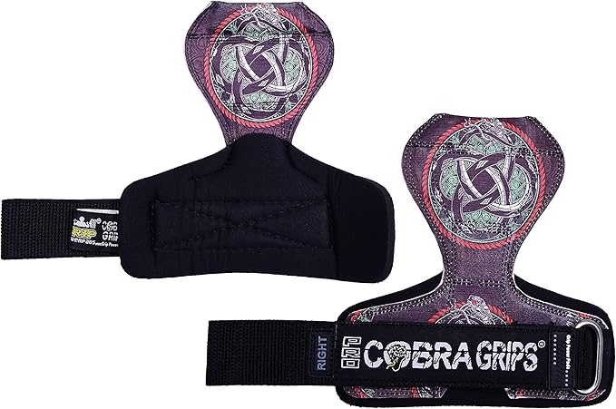 Cobra Grips PRO Weight Lifting Gloves Heavy Duty Straps Alternative Power Lifting Hooks for Deadlifts Adjustable Neoprene Padded Wrist Support Bodybuilding
