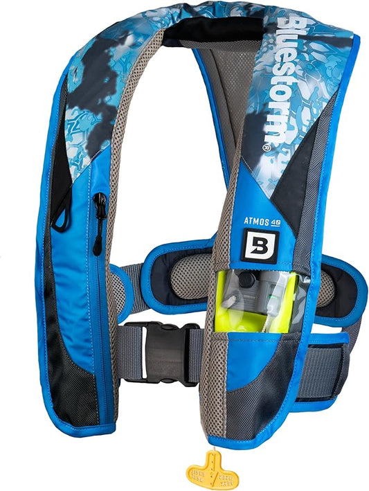 BLUESTORM Atmos 40 Automatic/Manual Inflatable PFD Life Jacket for Adults | US Coast Guard (USCG) Approved Life Vest