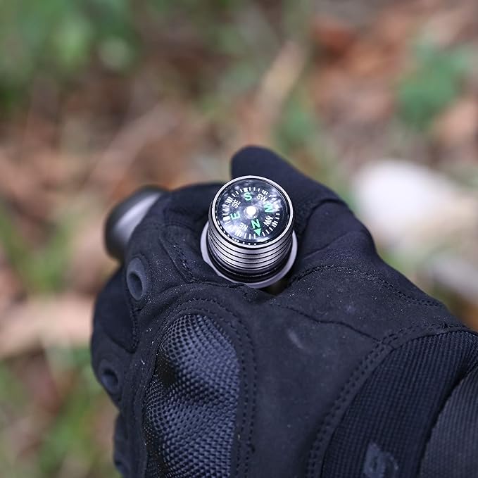 aiGear Premium Walking Hiking Stick CNC Machined Outdoor Trekking Poles with Solid Durable Tools Whistle and Compass