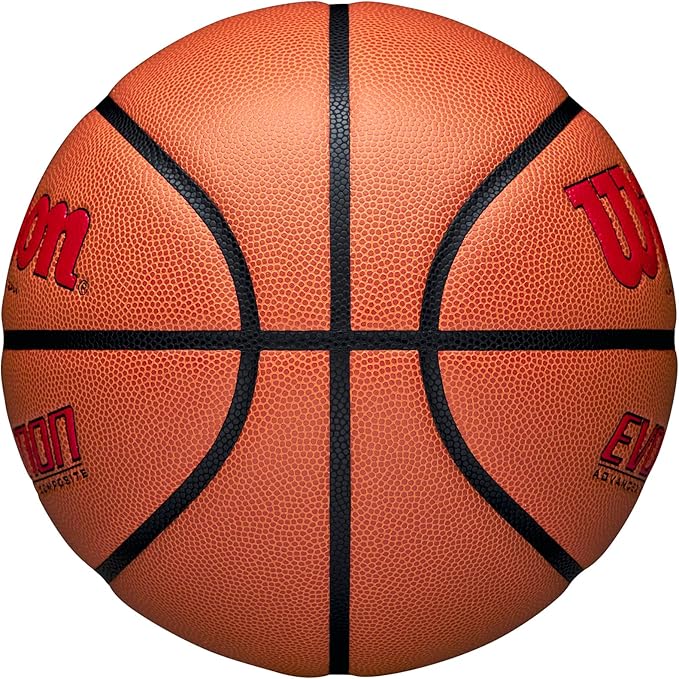 WILSON Evolution Indoor Game Basketballs - Size 5, Size 6 and Size 7