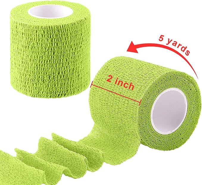 BQTQ 30 Rolls Self Adhesive Bandage Wrap 2 inch Self Adherent Wrap Tape Breathable Athletic Tape Stretch Sports Wrap Self Adhesive Wrap for Wrist Ankle Swelling Sprains(Rainbow Color)