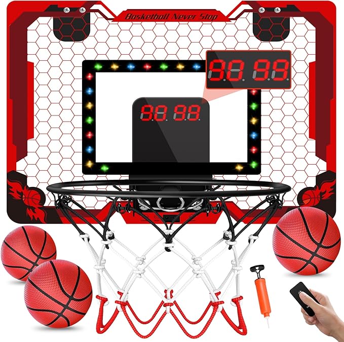 Red Basketball Hoop Indoor