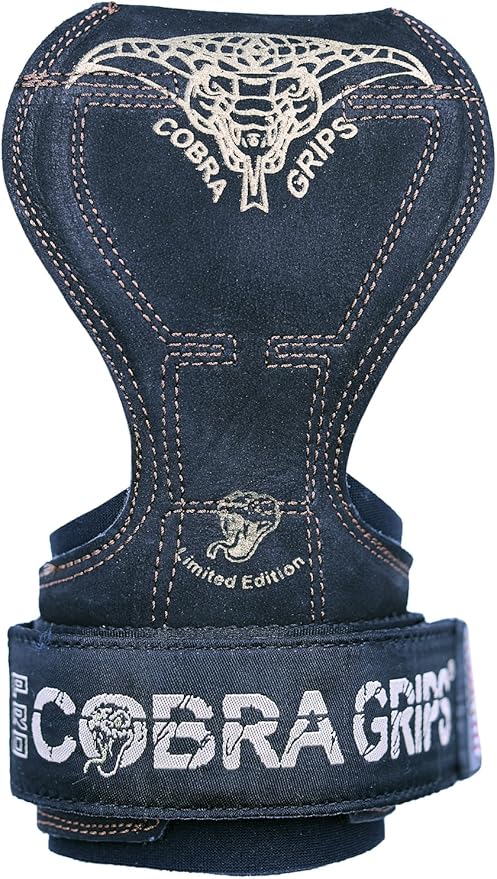 Cobra Grips PRO Weight Lifting Gloves Heavy Duty Straps Alternative Power Lifting Hooks for Deadlifts Adjustable Neoprene Padded Wrist Support Bodybuilding
