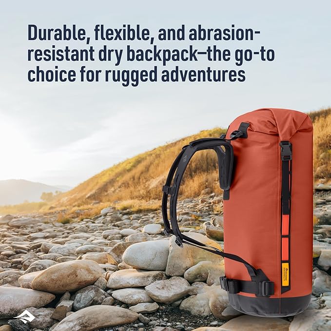 Sea to Summit Big River Dry Backpack with Adjustable Harness, 30 Liter, Picante Red