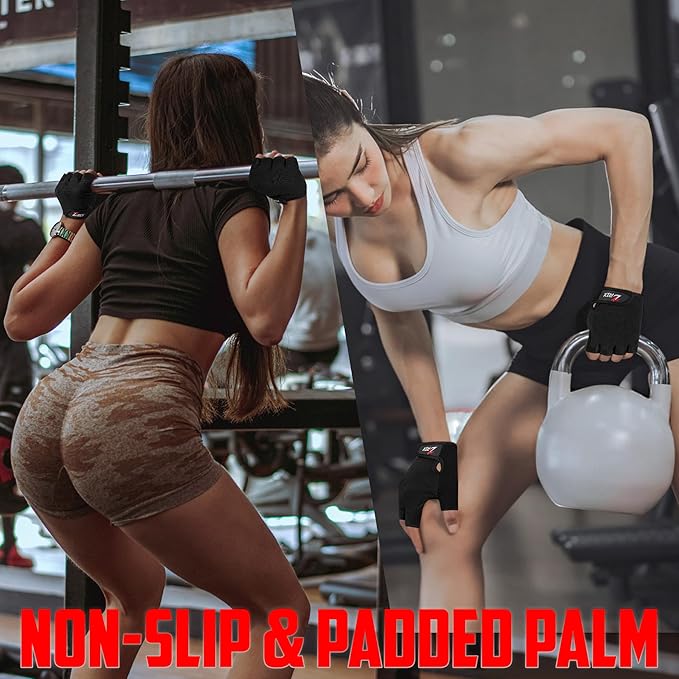 ZRIX Breathable Workout Gloves for Women, Weight Lifting Gloves for Gym, Cycling, Exercise, Fitness and Training, with Excellent Grip and Cushion Pads
