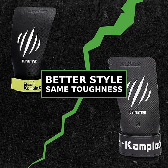 Bear KompleX Black Diamond No Hole Grips for - Lightweight, High Performance Weightlifting Grips, Protect Hands and Provides Comfort - Great for Cross Training, Powerlifting