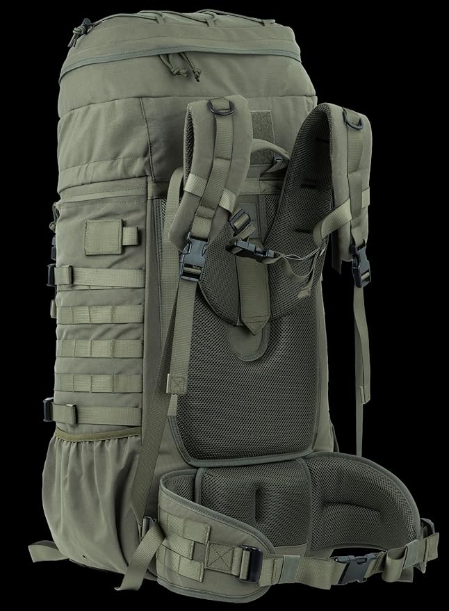 75L Tactical Backpack with Internal Frame, MOLLE, and Hydration System