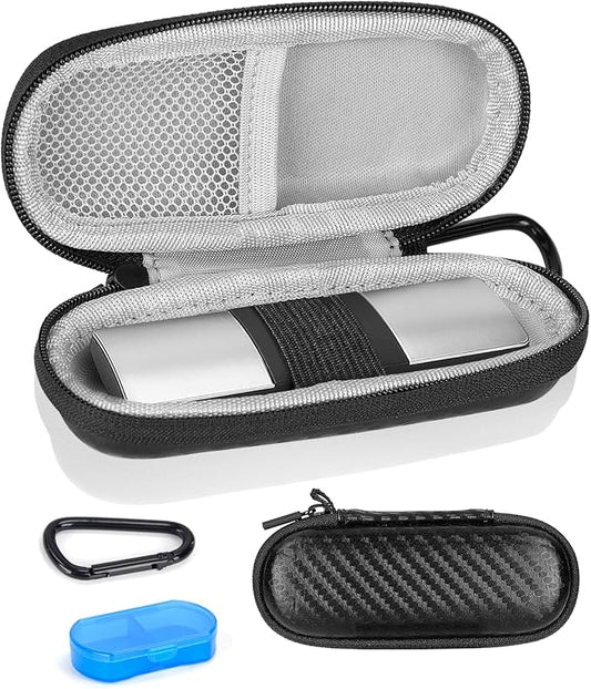 Case for Kardiamobile EKG Monitor, Compatible with Kardiamobile EKG Heart Monitor, Hard Travel Box for Alivecor Kardia Mobile 6L, Pill Box and Carabiner Clip Included