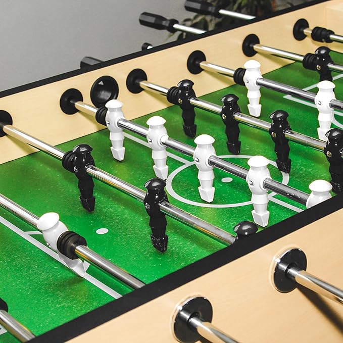 26pcs Foosball Replacement Players, Foosball Table Parts Set Accessories, Soccer Men Player Set, Plastic Replacement Parts for Football Table (13 Black, 13 White)