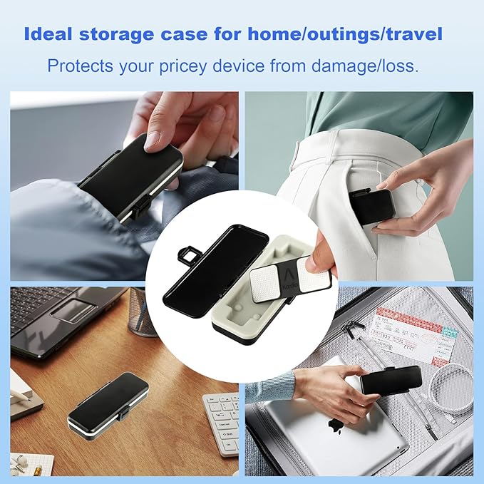 Hard Shell Case for KardiaMobile EKG Monitor - Portable, Impact & Water Resistant with Soft Silicone Interior - Protect Your Kardia Mobile Heart Monitor On The Go