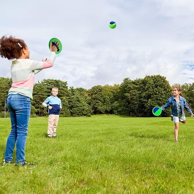 Beach Toys - Kids Toys - Outdoor Games for Kids, Toss and Catch Ball Set with 6 Paddles 3 Balls, Gifts for 3 4 5 6 7 8+ Year Old Boys Girls Christmas Birthday, Back to School Supplies