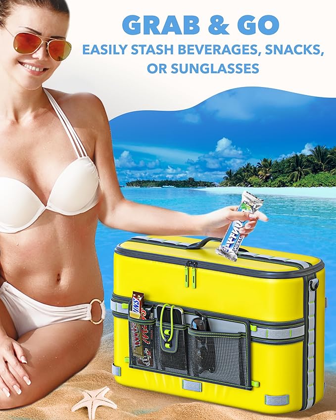 Skywin Kayak Cooler Behind Seat, Waterproof Cooler for Kayaking, Compatible with Lawn Chair Style Seats, Stores Drinks and Keeps Them Cool All Day