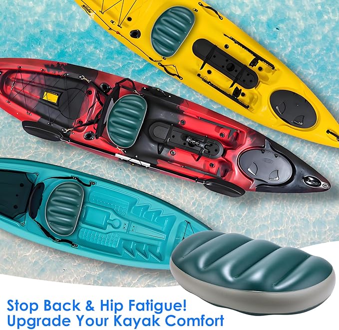 2 Pack Kayak Seat Cushions, Waterproof, Thicken, Canoe Seats, Kayaking Accessories, Kayak Seat Pad, Sit On Top Kayak