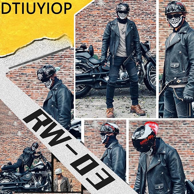 Vintage Baseball Cap Open Face Motorcycle Helmet - DOT Approve,GermanStyle Half Helmet for Adults, Ideal for Cruiser, Scooter & Moped, Unisex Design