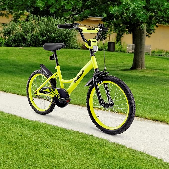 Kids Bike 14 16 18 Inch Bicycle for 3-9 Years Boys Girls Bike，Children's Bicycle with Bell Training Wheels, Multiple Colors