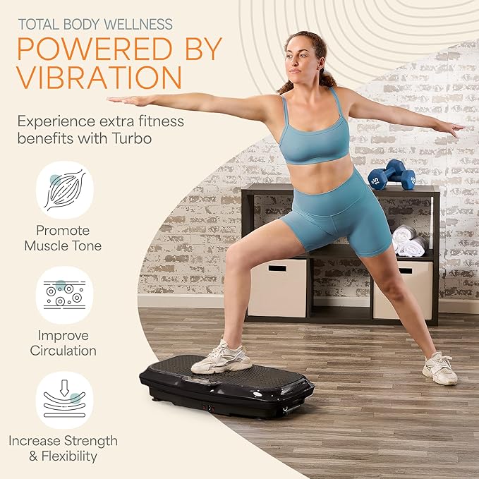 Lifepro Vibration Plate Exercise Machine with Magnetic Acupoints - Full Body Vibration Platform for Beginners and Recovery - Ideal Lymphatic Drainage Massager for Muscle Toning and Overall Fitness