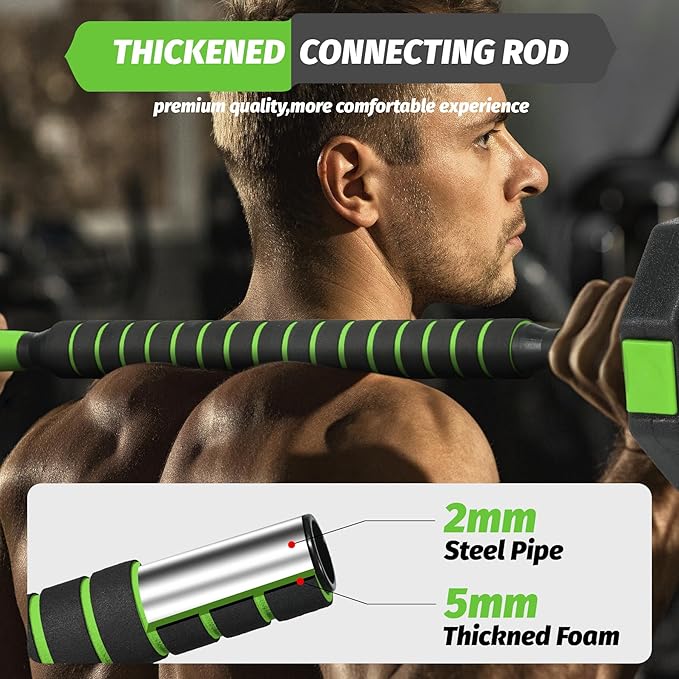 3-In-1 Octagonal Adjustable Dumbbell Set, 44/88LBSFree Weights Dumbbells with Anti-Slip Handle for Men & Women, Versatile Dumbbells Set of 2 with Connector, Perfect for Home Gym