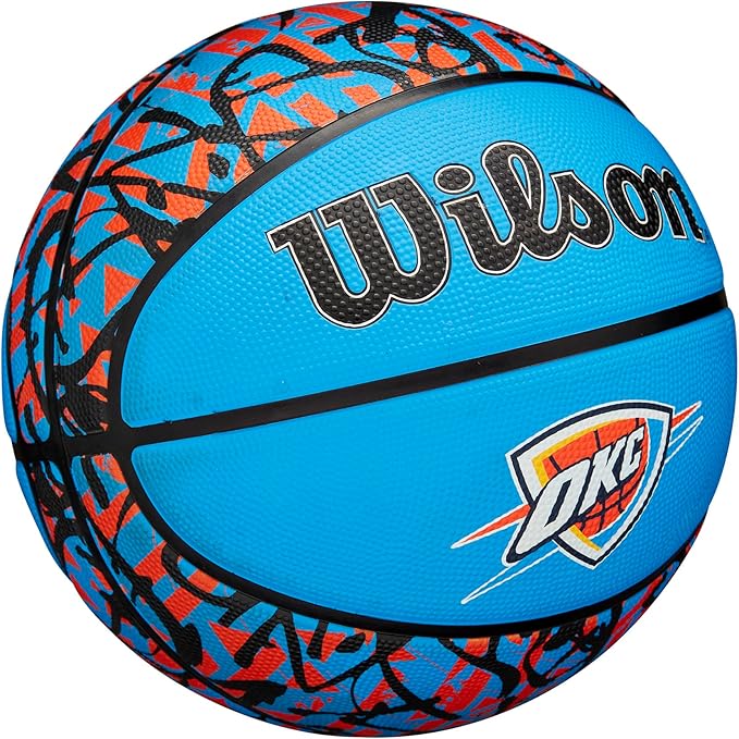WILSON NBA Team Graffiti Basketballs - Size 7-29.5"
