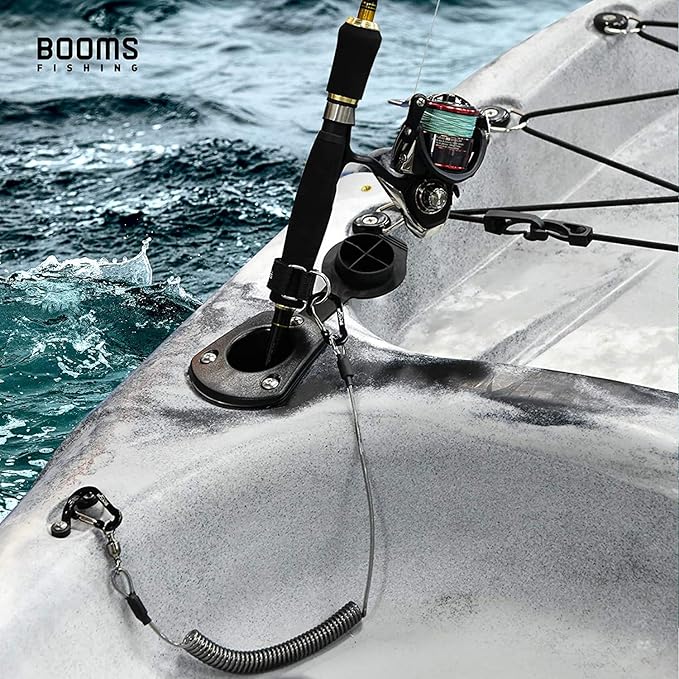 Booms Fishing T02 Fishing Pole Tether, Kayak Paddle Leash, Paddle Board Fishing Accessories, Heavy Duty Fishing Lanyard for Fishing Tools/Rods/Paddles