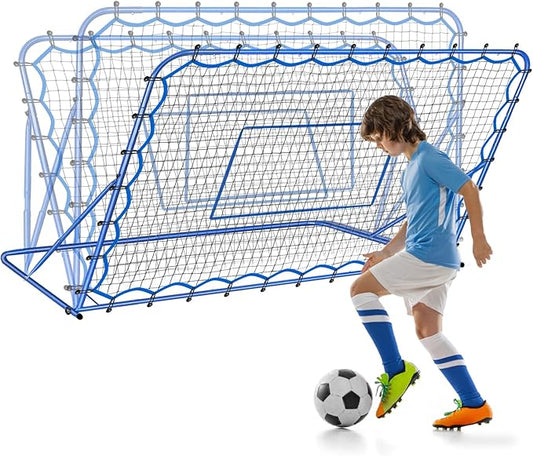 Soccer Rebounder Net, Quick-Switch Angle Soccer Training for Control, Passing Practice, Easy Setup Rebounder Gifts Aids & Equipment for Kids,Teens & Adults