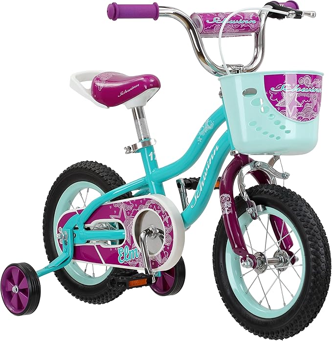 Schwinn Elm and Koen Bike or Balance Bike, 12-20 Inch Bike for Kids Ages 2-13, Black, Blue, Red, Teal, Pink or Purple, SmartStart Ergonomic Design, Adjustable Seat Grows with Child, Training Bicycle