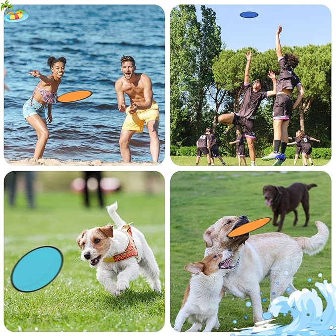 20PCS Foldable Flying Disc Fans with Bags, 9.8'' DIY Handheld Black Egde Fabric Folding Fan for Outdoor Game Activities Birthday Party Favors Gifts, Pink