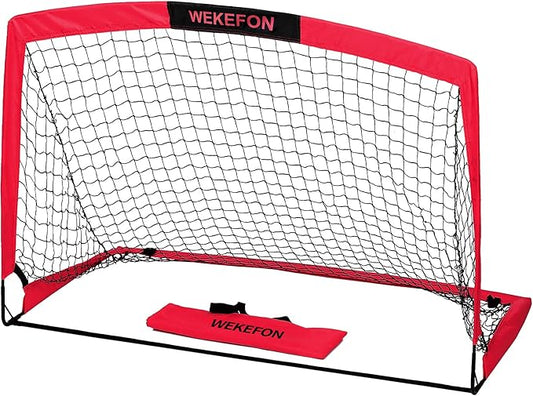 Soccer Goal with Carry Bag, 10/9MM Strengthen Pole, Arched Design, Kids Soccer Goals for Backyard Set 5x 3.1/3.6x2.7/2.9x2.4ft Portable Pop Up Soccer Nets for Toddler, Adults, Youth Games, Play, Gifts