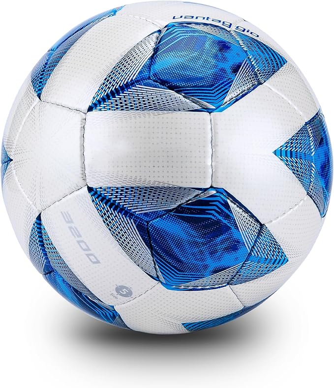 Soft PU Leather Soccer Ball, Indoor Outdoor Team Sports, Training Practicing Game Match Soccer Ball Gift for Adult Youth, 1pcs