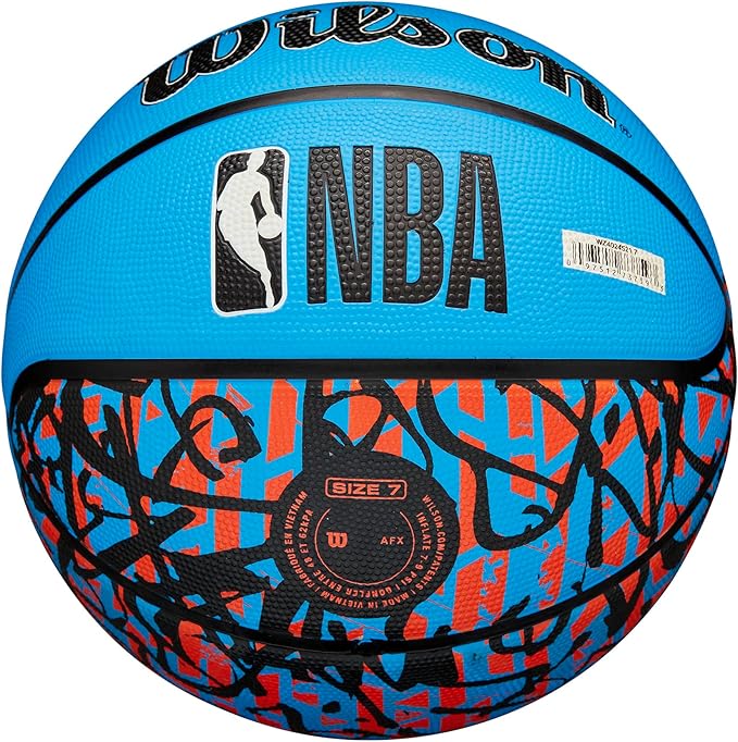 WILSON NBA Team Graffiti Basketballs - Size 7-29.5"