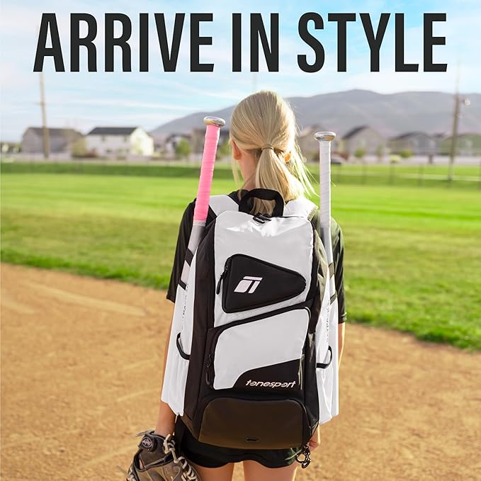 Baseball Bag - Backpack for Baseball, Softball, Tball - Adults & Youth Bat Bag