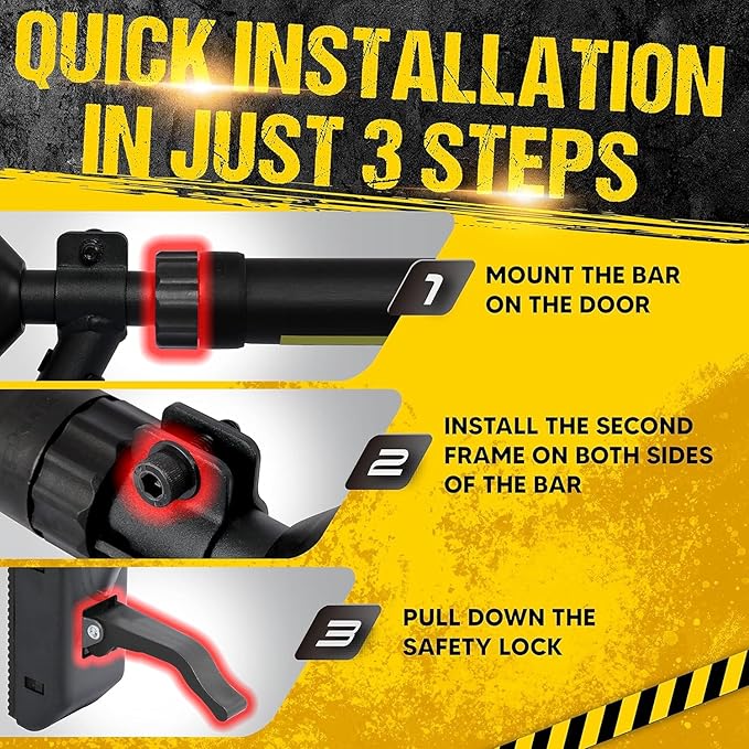 Pull Up Bar/Chin up bar Upper Body Workout Bar, Super load-bearing: Dual Security Locking, Two-way Support Fitness Strength Training Equipment