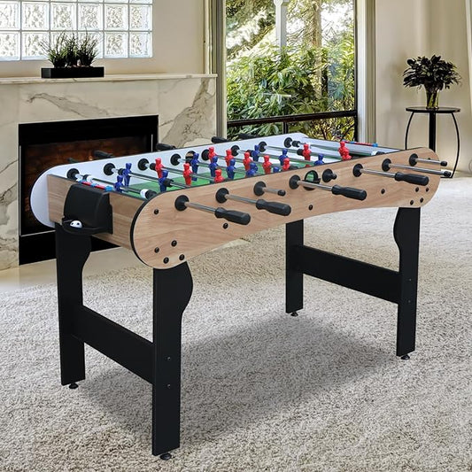 5ft Foosball Table，Mini Competition Soccer Table Game with All Accessories, Leg Levelers and Heavy-Duty Legs. Perfect for Home, Game Rooms, and Parties