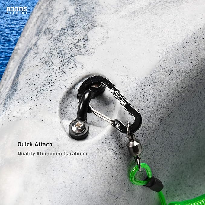 Booms Fishing T02 Fishing Pole Tether, Kayak Paddle Leash, Paddle Board Fishing Accessories, Heavy Duty Fishing Lanyard for Fishing Tools/Rods/Paddles