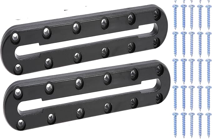 9.2 Inch Kayak Rail Kayak Mount Track Accessories for Fish Finder,Cup Holder, Anchor Cleats Kayak Gear Track for Fishing Rod Holder Kayak Gear Track to Mount Kayak Paddle Holder