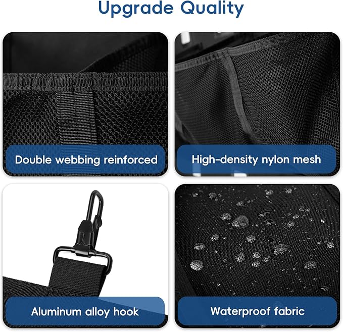 Baseball/Softball Dugout Organizer - 15+ Helmet & Glove Storage Bag, Military-Grade 900D Fabric & 6 Reinforced Steel Hooks
