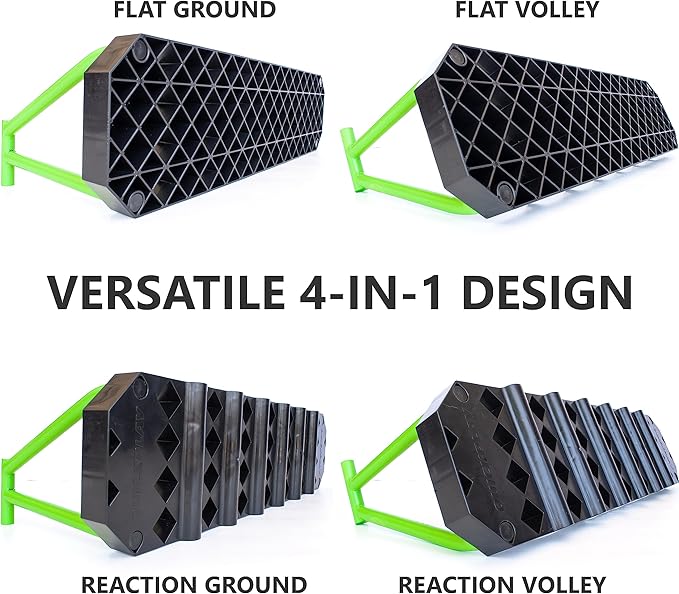 QUICKPLAY Replay Station Soccer Rebound Board - Portable Dual Surface Rebounder with Adjustable Angle - Soccer Training Equipment for Control, Passing Practice