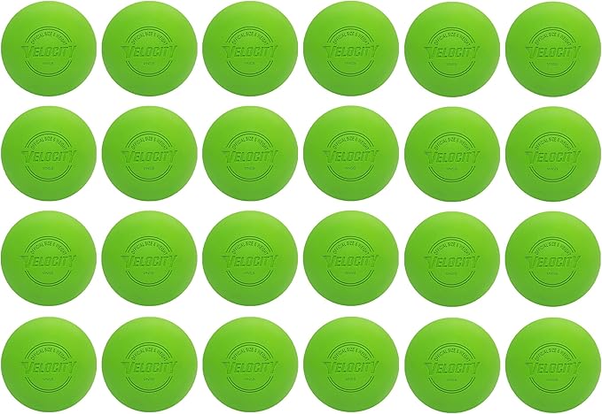 Velocity Lacrosse Balls - 1, 2, 3, 6, 12, 18, 24, 36, 60 and 120 Packs - for Practice, Official NFHS and College Approved Size