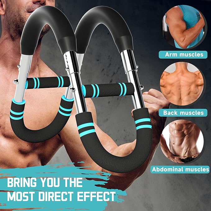 Twister Arm Trainer,Arm Exerciser for Men,Adjustable Chest Expander,Chest Workout Equipment,Arm Bar,Forearms Muscle Training Fitness Equipment,Strength Training Machine for Abdomen,HIPS,Back,Thigh