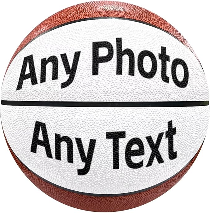 Personalized Basketball Leather Basketball Custom Basketball with Your Personalized Pictures Text Sports Equipment