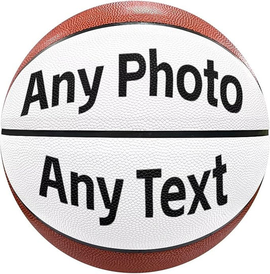 Personalized Basketball Leather Basketball Custom Basketball with Your Personalized Pictures Text Sports Equipment