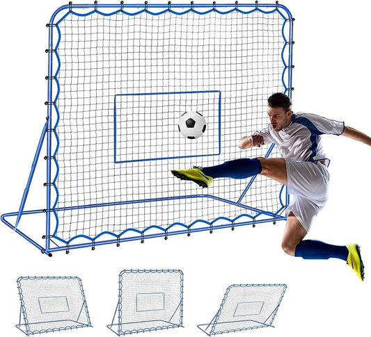 Soccer Rebounder Net, Quick-Switch Angle Soccer Training for Control, Passing Practice, Easy Setup Rebounder Gifts Aids & Equipment for Kids,Teens & Adults