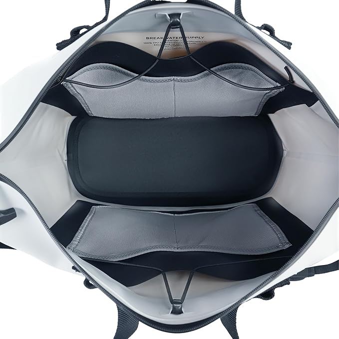 Breakwater Supply™ Waterproof Utility Tote Travel Bag with Shoulder Strap & Zipper | IP68 Ocean-Grade | Sandproof | Riverton