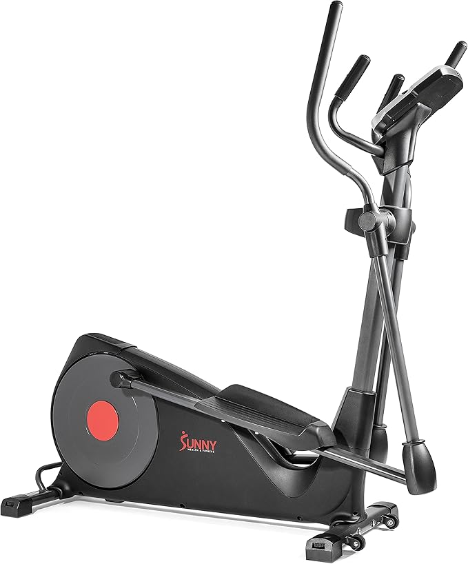Sunny Health & Fitness Full Body Workout Elliptical Trainer with Digital Performance Monitor, Low Impact Exercise, and Optional Bluetooth with Exclusive SunnyFit App