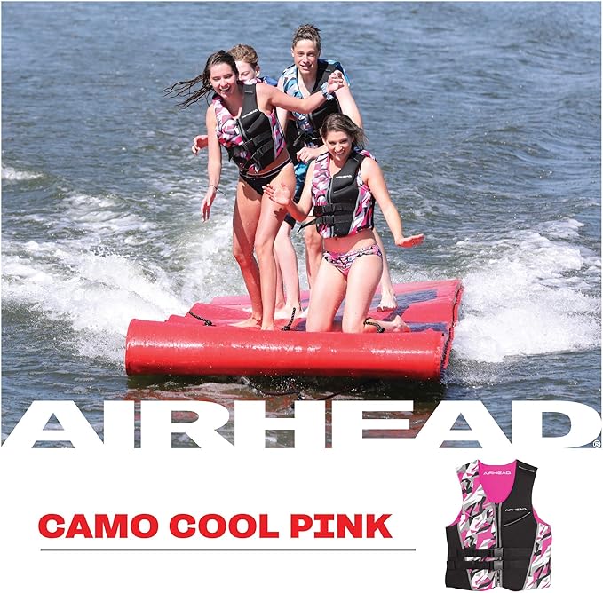 Airhead Women's CAMO COOL Kwik-Dry Neolite Flex Life Jacket, US Coast Guard Approved