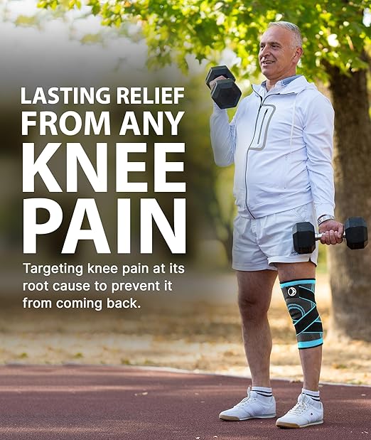 Knee Compression Sleeve - Knee Braces for Knee Pain Women, Knee Sleeve, Knee Compression Sleeve Women, Knee Support Men, Rodilleras, Compression Knee Sleeves Men